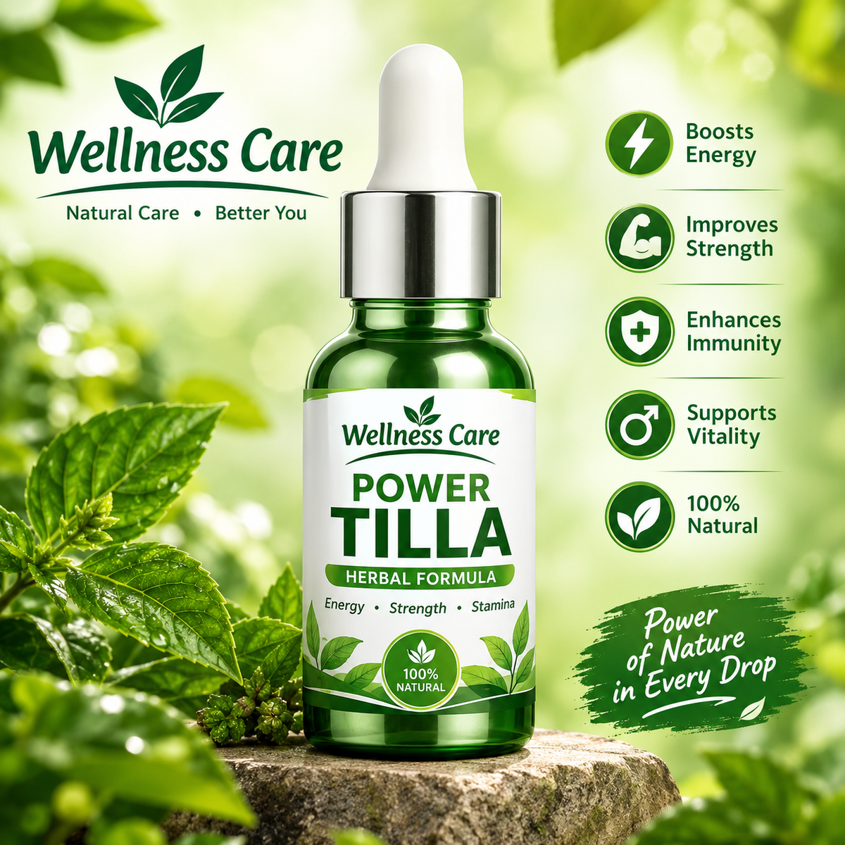 Wellness Care Power Tilla Oil – Herbal Formula for Men (Energy, Strength & Stamina)